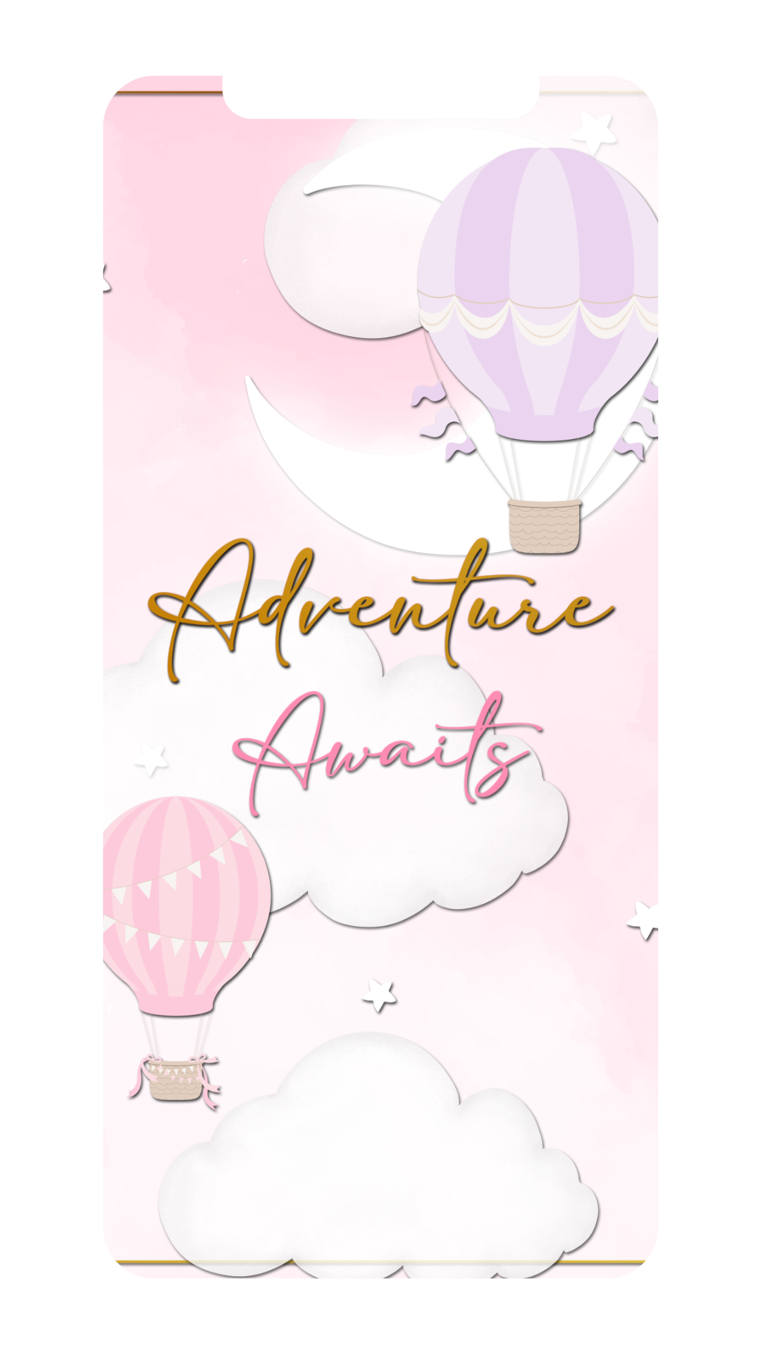 Adventure awaits Girl Baby Shower Animated Video Invitation